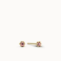 October Mini Birthstone CZ Stud Hypoallergenic Earrings | Rowan