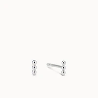 Triple Ball Bar Studs Hypoallergenic Earrings | Rowan