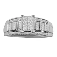 LADIES RING / CT ROUND/PRINCESS/BAGUETTE DIAMOND 10K GOLD