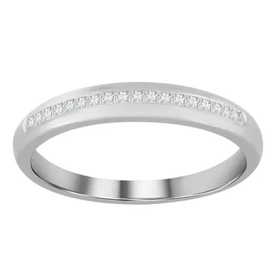 MEN’S BAND 1/4 CT PC DIAMOND 10K WHITE GOLD