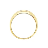 MEN’S BAND 1/2 CT ROUND DIAMOND 10K YELLOW GOLD