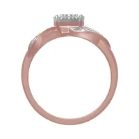 LADIES RING 1/5 CT  ROUND DIAMOND 10K ROSE GOLD