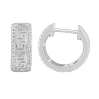 MEN’S HOOP 1/5 CT ROUND DIAMOND 10K WHITE GOLD