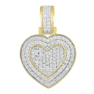 MEN’S CHARM 1/2 CT ROUND DIAMOND 14K YELLOW GOLD