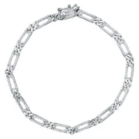 LADIES BRACELET 3/4 CT ROUND DIAMOND 10K WHITE GOLD