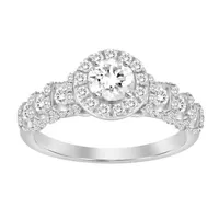 LADIES RING CT ROUND DIAMOND 14K WHITE GOLD (SI QUALITY