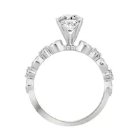 LADIES RING 1/ CT ROUND DIAMOND 14K WHITE GOLD(CENTER-1