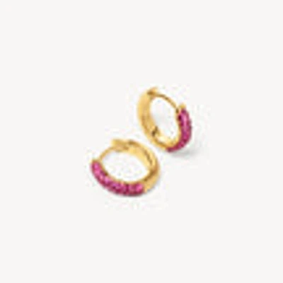Rose Always On Sparkle Hoop Earrings
