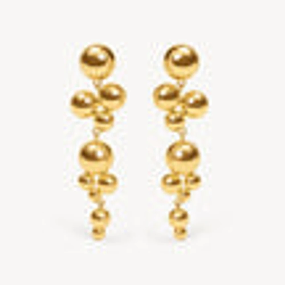 Bubbly Linear Drop Earrings