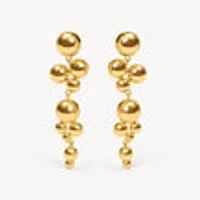 Bubbly Linear Drop Earrings