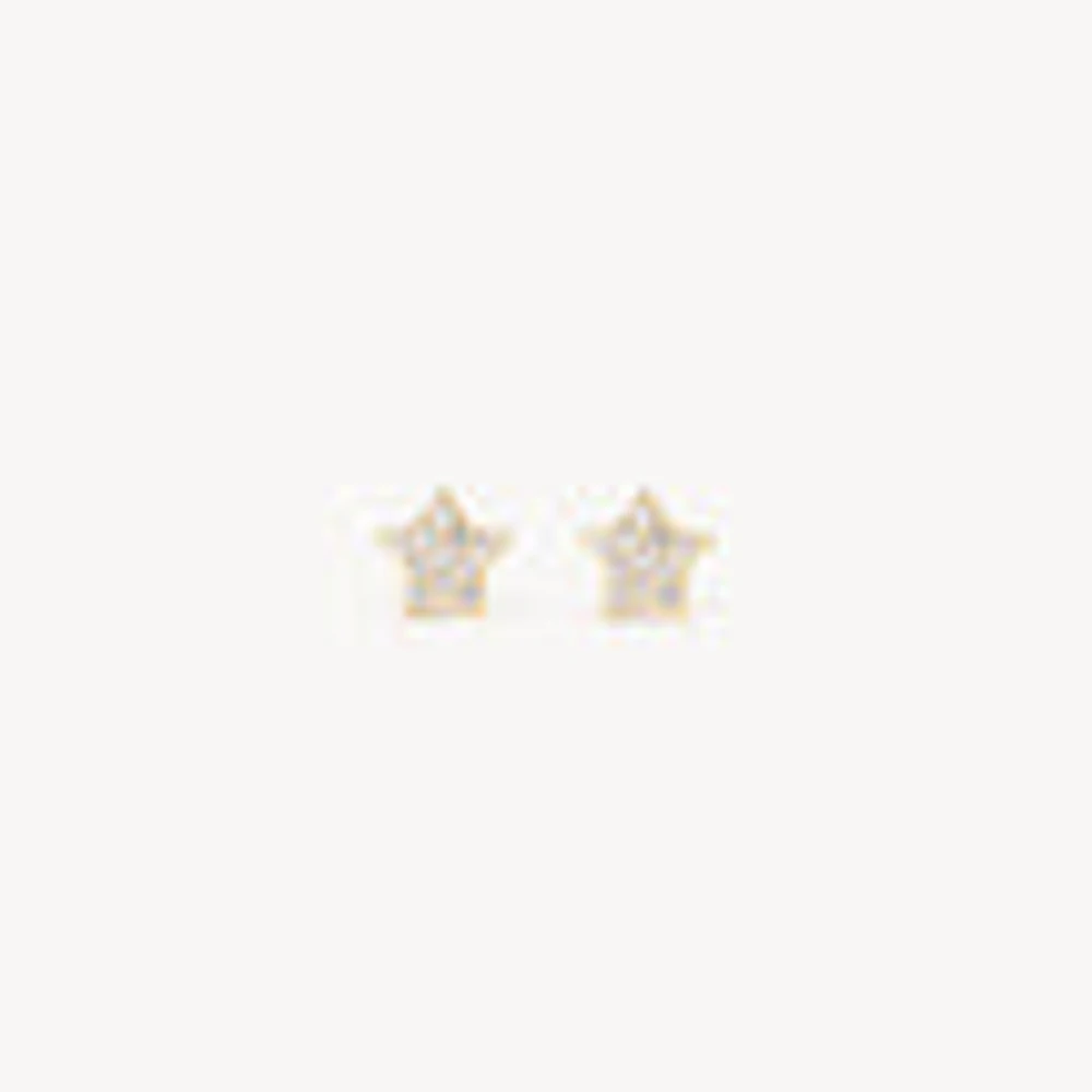 Mini Pavé Star Stud Earrings