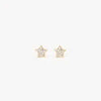 Mini Pavé Star Stud Earrings