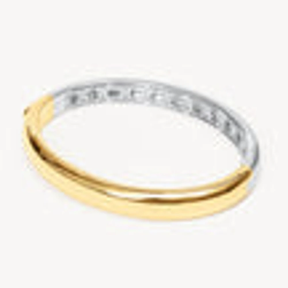 Two-Tone Bangle Bracelet