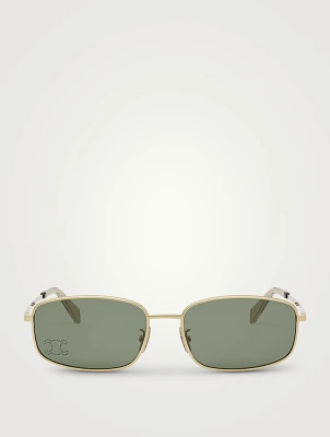 Crystal Triomphe Rectangular Sunglasses
