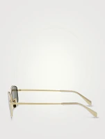 Crystal Triomphe Rectangular Sunglasses