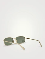 Crystal Triomphe Rectangular Sunglasses