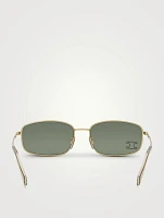 Crystal Triomphe Rectangular Sunglasses