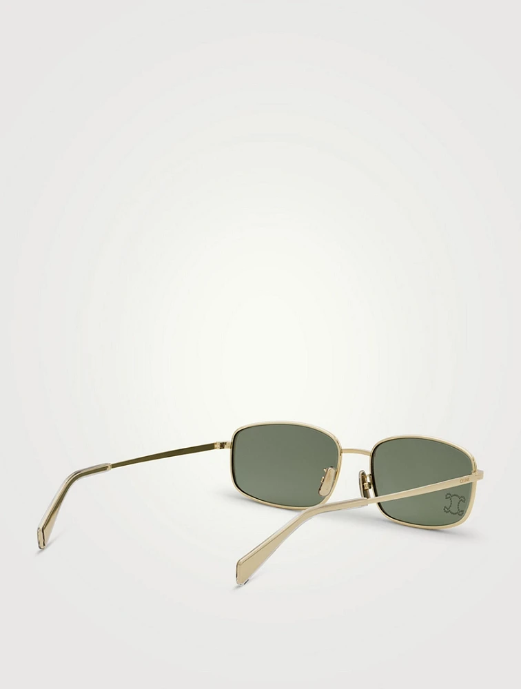 Crystal Triomphe Rectangular Sunglasses