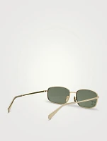 Crystal Triomphe Rectangular Sunglasses