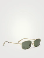Crystal Triomphe Rectangular Sunglasses