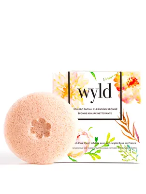 French Pink Clay Konjac Facial Cleansing Sponge