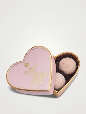 Mini Pink Heart Marc de Champagne Chocolate Truffles
