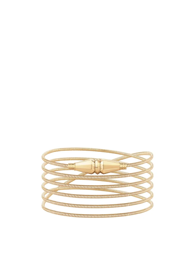 Jack De Boucheron Gold Long Wrap Necklace