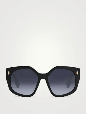 Fendi Bold Geometric Square Sunglasses