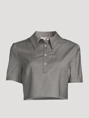 Namil Wool Cropped Shirt