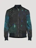 Bomber Jacket Map Print