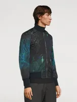 Bomber Jacket Map Print