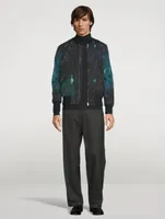 Bomber Jacket Map Print
