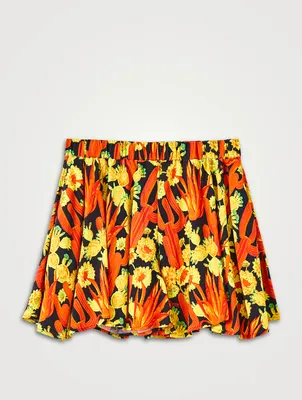 Paula's Ibiza Flared Shorts Cactus Print