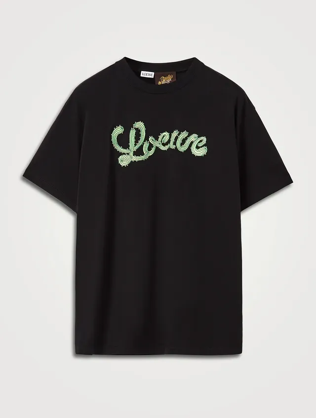 Womens LOEWE beige x Paula's Ibiza Cactus Logo T-Shirt