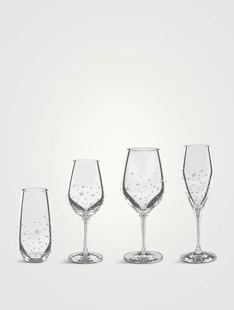 Mixed Glasses With Swarovski Crystals - Set Of 4