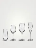Mixed Glasses With Swarovski Crystals - Set Of 4