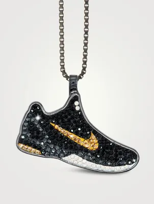 Black Sun Iced Kobe 1.5 Pendant Necklace With Crystals