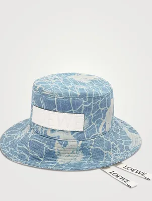 Denim Fisherman Hat In Mermaid Print