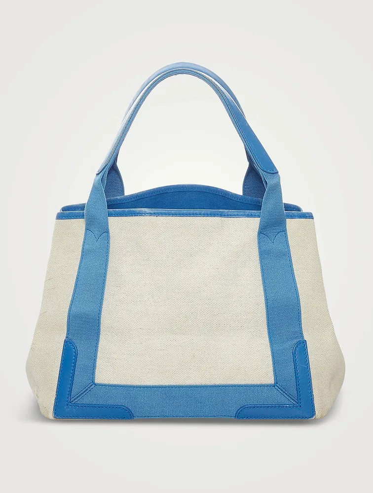 Pre-Loved Small Cabas Canvas Tote Bag