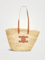 Pre-Loved Basket Straw Tote Bag