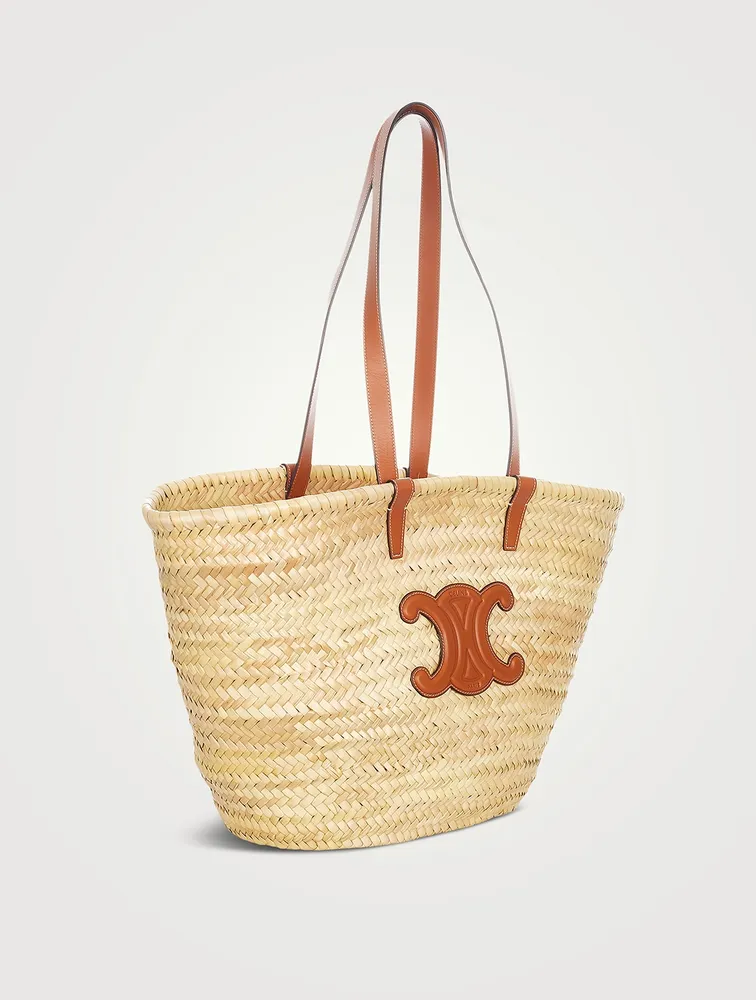 Pre-Loved Basket Straw Tote Bag