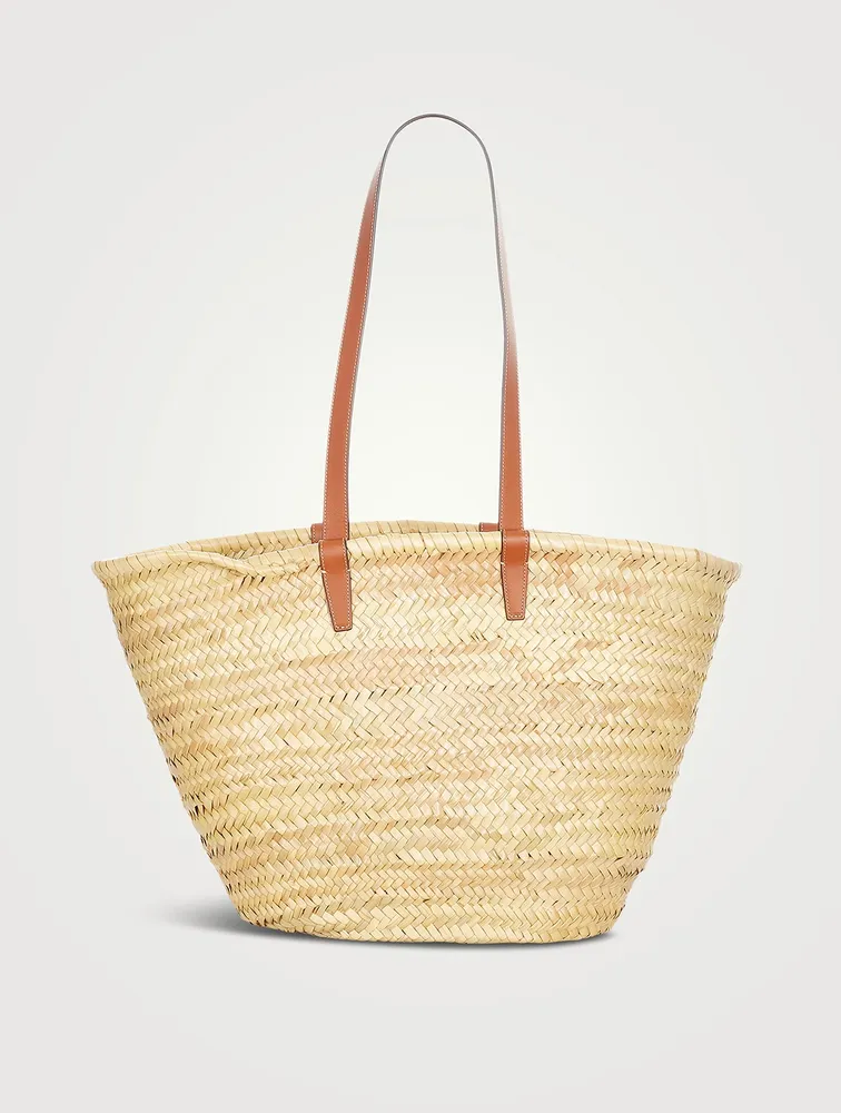 Pre-Loved Basket Straw Tote Bag