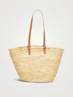 Pre-Loved Basket Straw Tote Bag