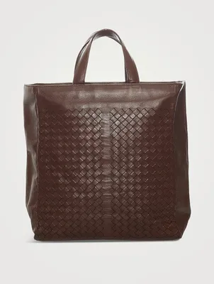 Pre-Loved Intrecciato Leather Tote Bag