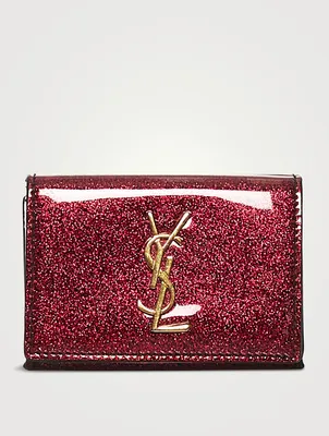 Pre-Loved Glitter Patent Leather Wallet