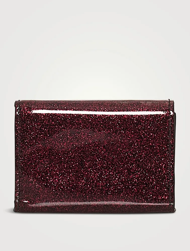 Pre-Loved Glitter Patent Leather Wallet