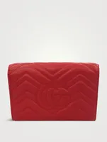 Pre-Loved GG Marmont Matelassé Leather Chain Wallet