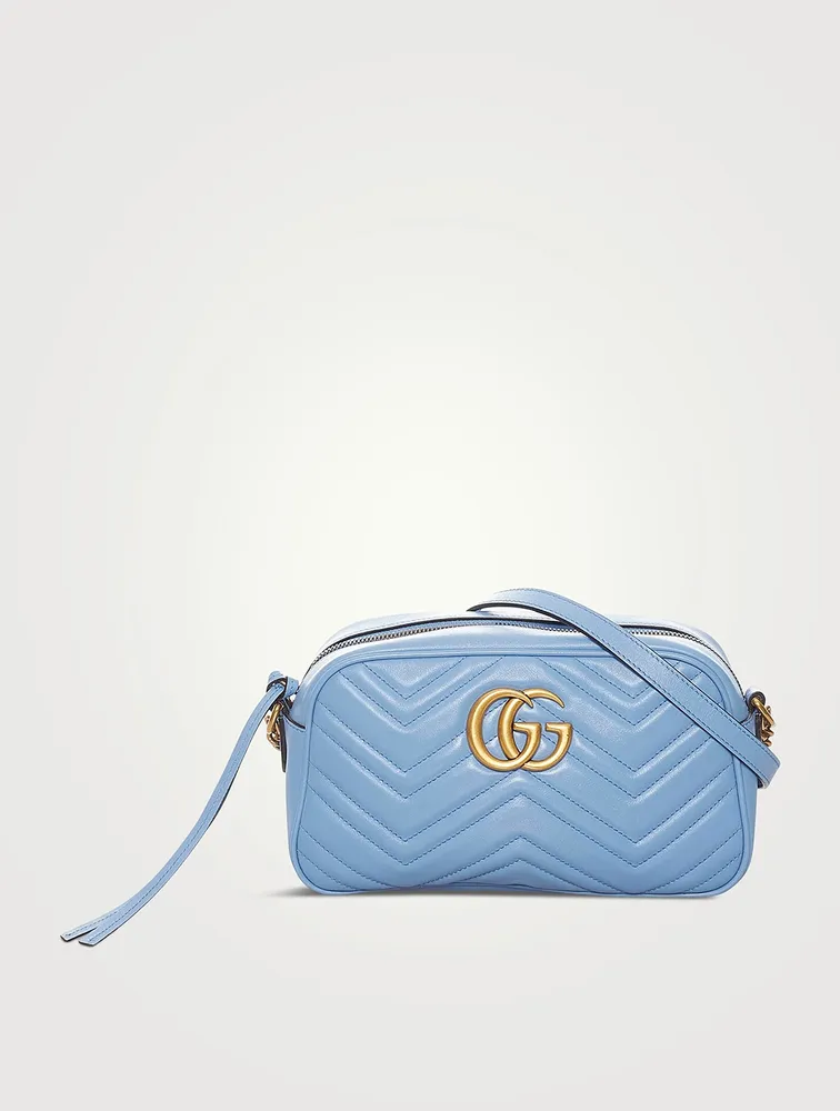 Pre-Loved GG Marmont Matelassé Leather Camera Bag