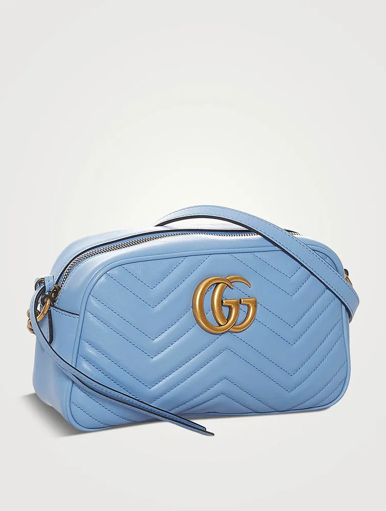 Pre-Loved GG Marmont Matelassé Leather Camera Bag