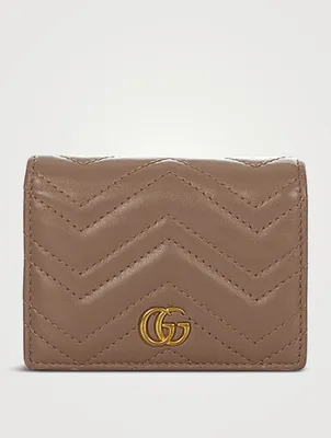 Pre-Loved Small GG Marmont Matelassé Leather Wallet
